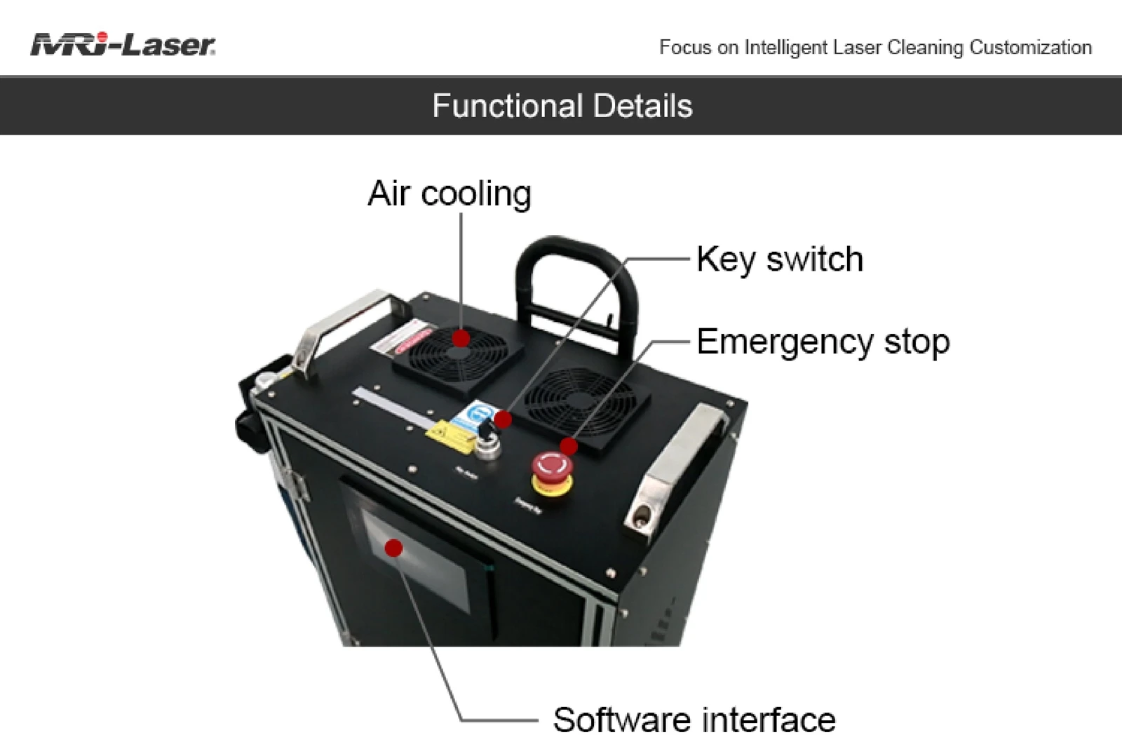 33 Intro of 300W Luggage Pulsed Laser Cleaning Machine09 33 Intro of 300W Luggage Pulsed Laser Cleaning Machine09