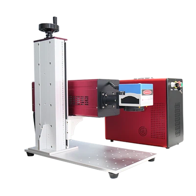প্লাস্টিক, চামড়া, জামাকাপড়, কাঠ চিহ্নিত করার জন্য বেঞ্চ শীর্ষ CO2 লেজার মার্কিং মেশিন