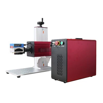 CO2 লেজার ব্ল্যাক রেড টাইপ 30W লেজার মার্কিং মেশিন প্লাস্টিকের জন্য