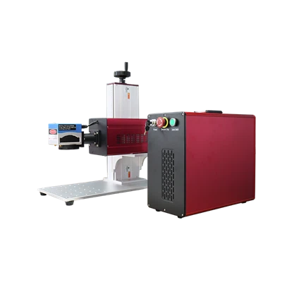 পোশাক চিহ্নিত করার জন্য লাল কালো টাইপ CO2 10600 nm লেজার মার্কিং মেশিন