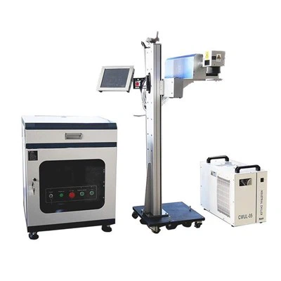 5W উড়ন্ত UV লেজার মার্কিং মেশিন অ ধাতু উপকরণ জন্য